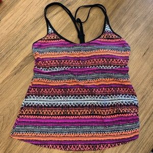 🖤 Sporty Razorback Tankini Swimsuit Top